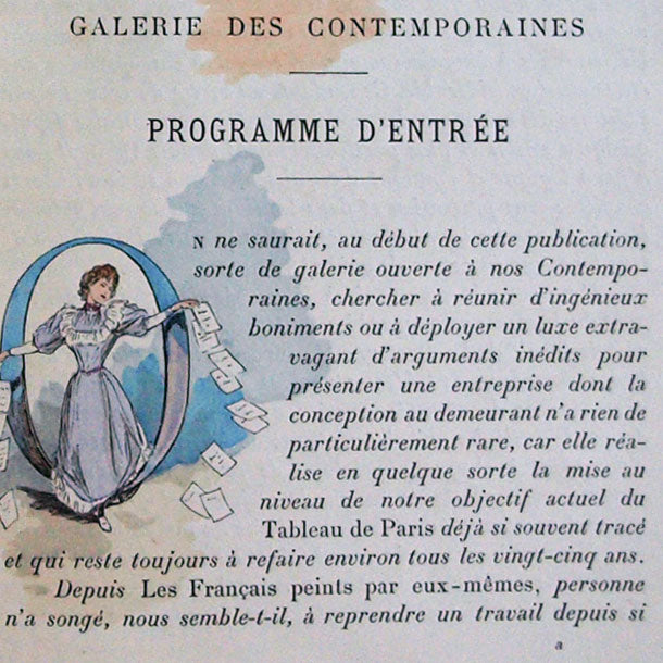 Uzanne - La Femme à Paris, nos contemporaines, avec envoi de l'auteur (1894)