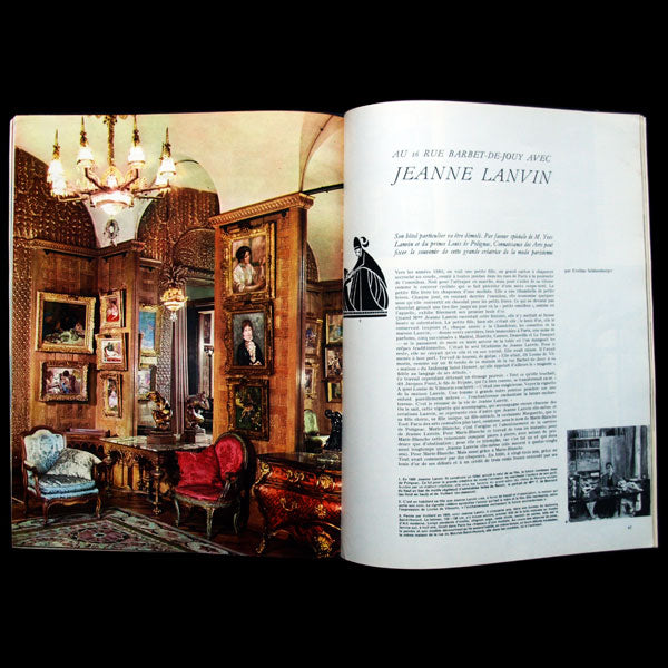 Connaissance des Arts, Au 16 rue Barbet-de-Jouy avec Jeanne Lanvin