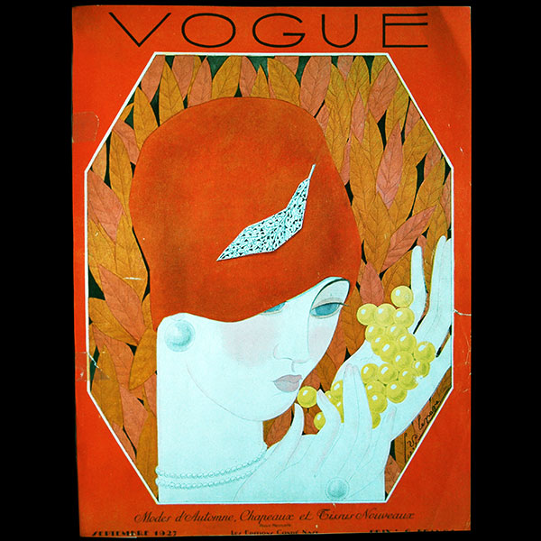 Vogue France (1er septembre 1927), couverture de Georges Lepape