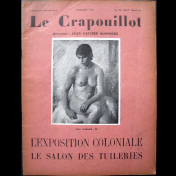 Le Crapouillot, juillet 1931, l'exposition coloniale, le salon des Tuilleries