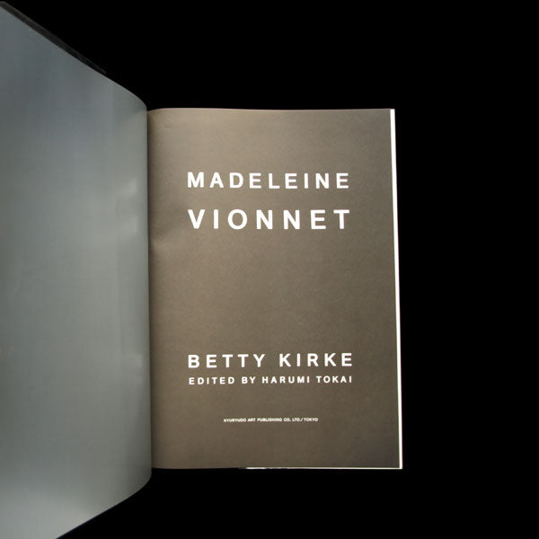 Madeleine Vionnet par Betty Kirke, édition japonaise (1991)
