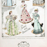 Doucet - Costumes de la pièce La Dame aux Camélias, gravure de La Mode Artistique (1896)