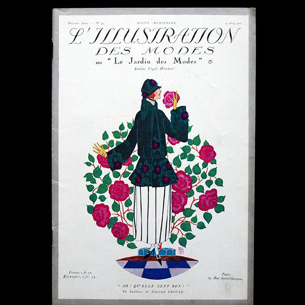L'Illustration des Modes, n°33, 15 avril 1922, couverture de Mario Simon