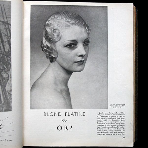 Beauté Coiffure-Mode & Votre Beauté, réunion de 15 numéros (d'octobre 1932 à décembre 1933)