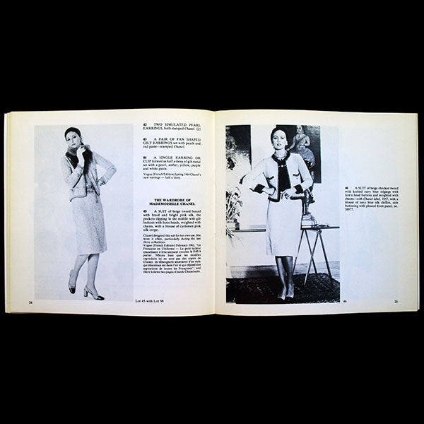 Chanel - Catalogue de la vente de la collection personnelle de Chanel par Christies - Sale of the personal collection of Chanel (1978)