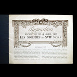 Carnet d'artiste, les Soieries au XVIIIème siècle, catalogue des magasins Pygmalion (1910)