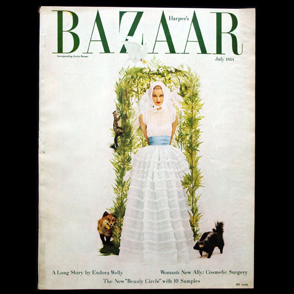 Harper's Bazaar (1954, juillet), couverture de Richard Avedon