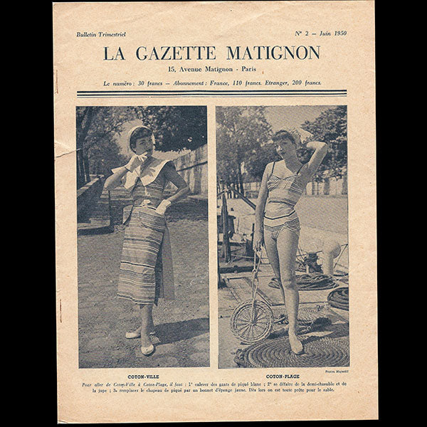 Heim - Gazette Matignon, n°2 (1950, juin), couverture de Maywald
