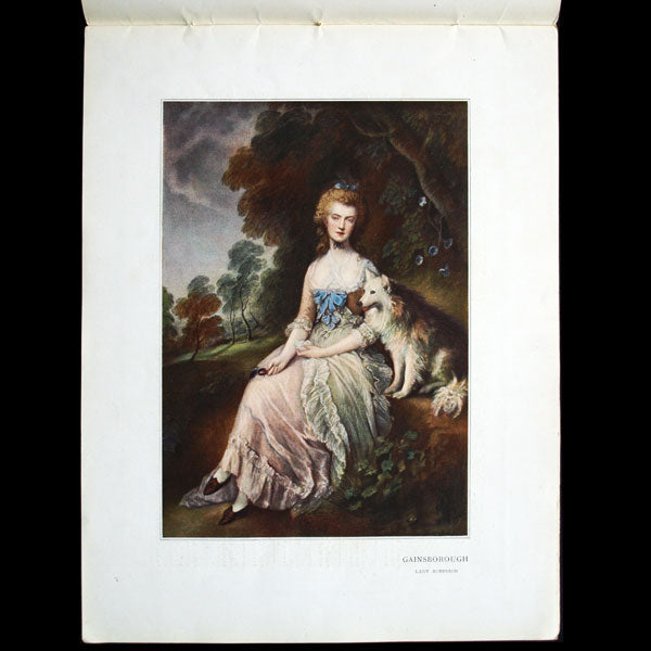 Carnet d'artiste, les Soieries au XVIIIème siècle, catalogue des magasins Pygmalion (1912)