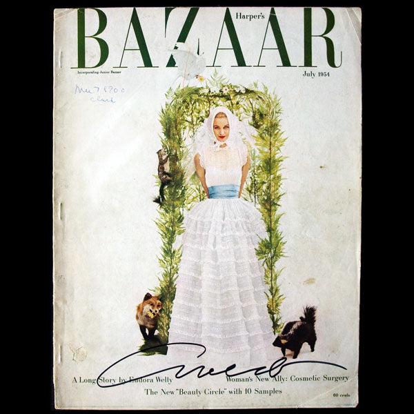 Harper's Bazaar (1954, juillet), couverture signée par Avedon