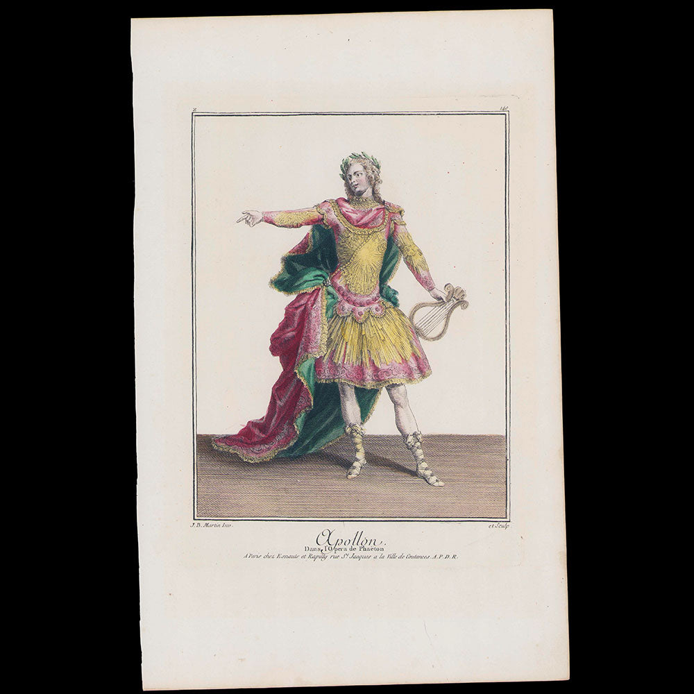 Gallerie des Modes et Costumes Français, 1778-1787, gravure n° Z 140, Apollon (circa 1779)