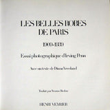 Vreeland - Les Belles Robes de Paris 1909-1939, un Essai Photographique d'Irving Penn, édition française de Paris Inventive Clothes (1978)