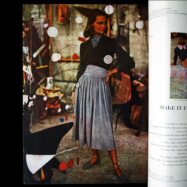 Harper's Bazaar (1947, août), couverture de Louise Dahl-Wolfe