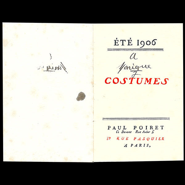 Paul Poiret : Les costumes de l’été 1906