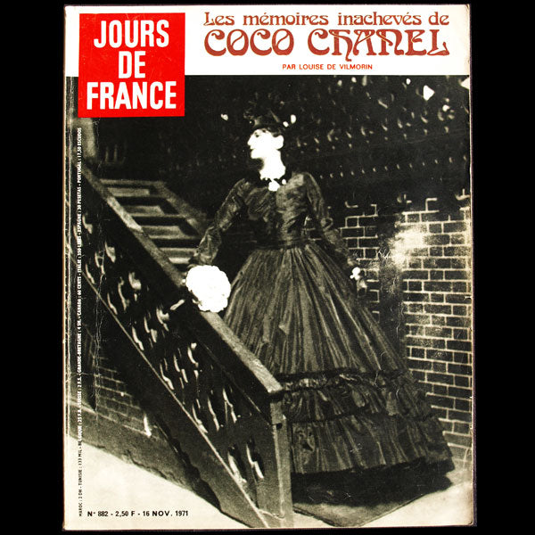 Jours de France, 16 novembre 1971 : « Mémoires inachevées de Coco Chanel » par Louise de Villmorin