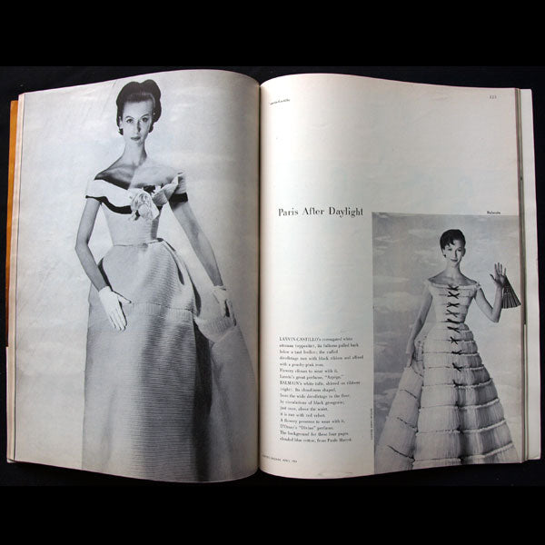 Harper's Bazaar (1954, avril), couverture de Louise Dahl-Wolfe