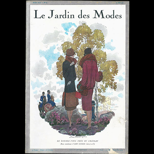 Le Jardin des Modes, n°85, 15 août 1926, couverture de Pierre Brissaud