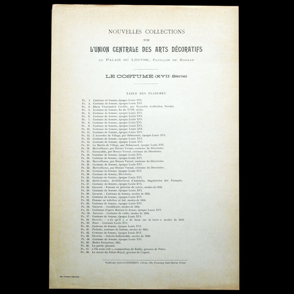 Les Collections du Musée de l'Union Centrale des Arts Décoratifs - Le Costume