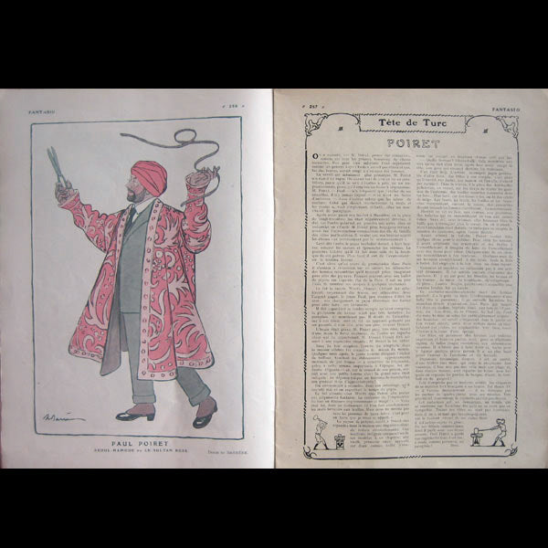 Poiret - Fantasio, 1919, Poiret le sultan rose