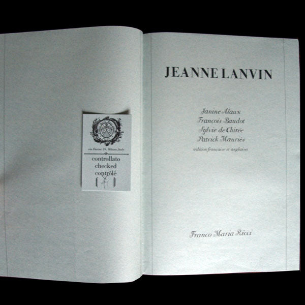 Jeanne Lanvin, FMR (1988)