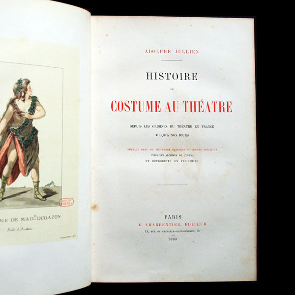 Histoire du Costume au Théâtre depuis les origines du théâtre en France jusqu'à nos jours (1880)