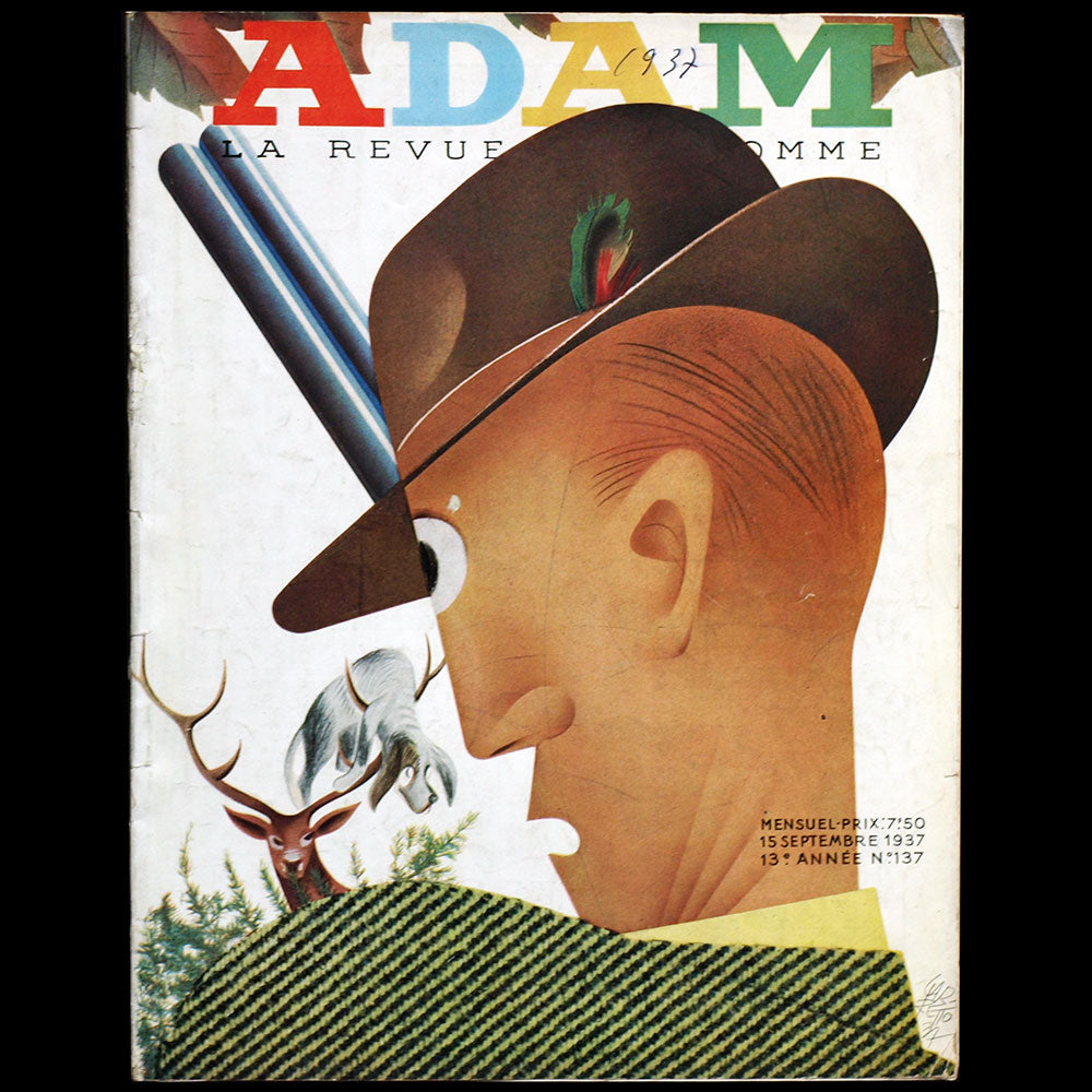 Adam, la revue de l'homme (15 septembre 1937), couverture de Garretto
