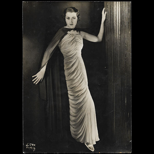 Alix (Madame Grès) - Robe du soir, tirage de D'Ora (1936)