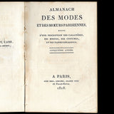 Almanach des Modes et Moeurs Parisiennes (1818)