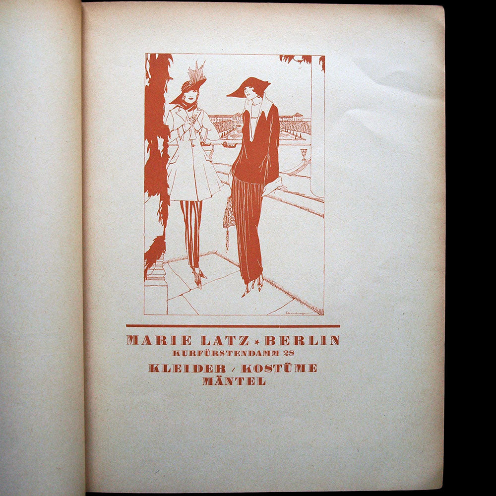 Führer durch die Moden Woche Berlin Frühjahr 1923, programme illustré par Annie Offterdinger
