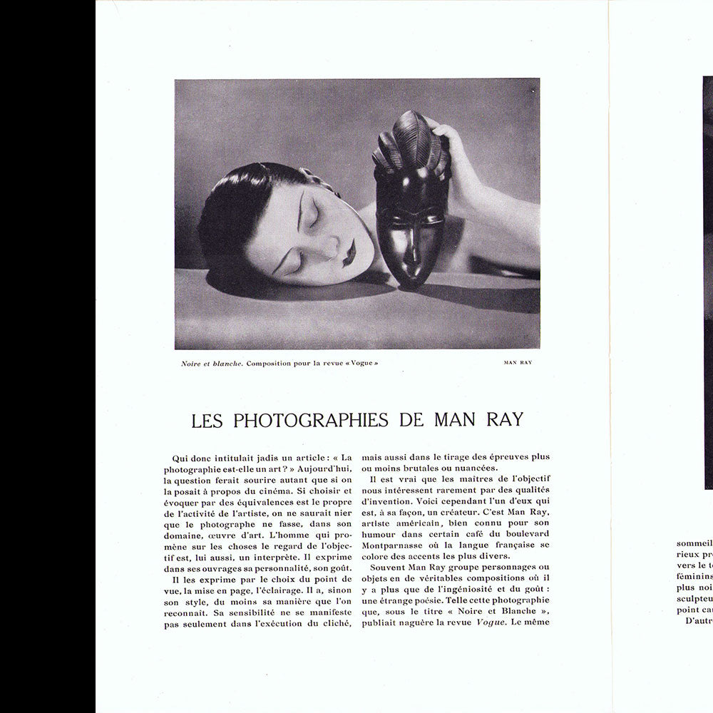 Art et Décoration, Les photographies de Man Ray (novembre 1928)