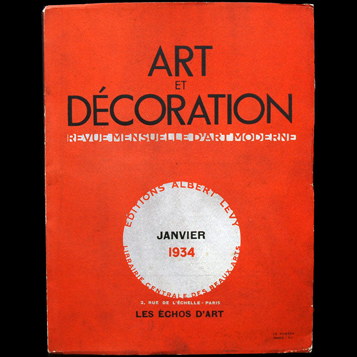 Art et décoration, janvier 1934