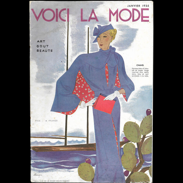 Art, Goût, Beauté, Voici la mode (1935, janvier), manteau de Chanel