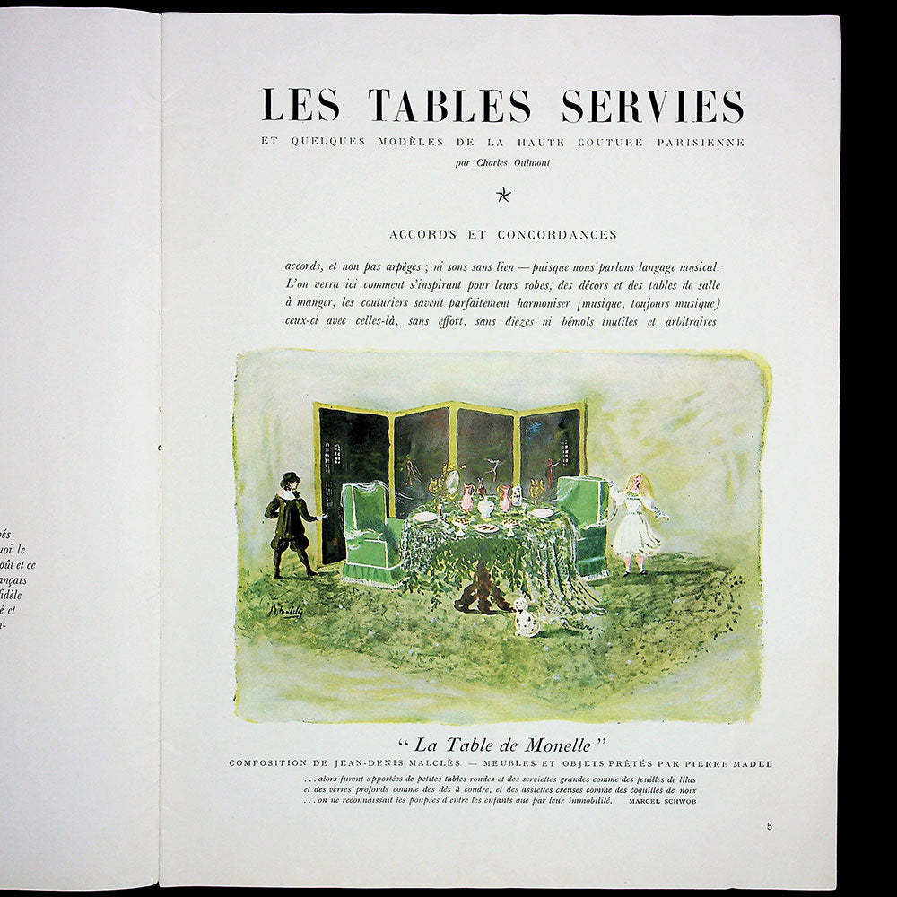 Les Arts de la Table - catalogue de l'exposition d'Art et Industrie (1946)