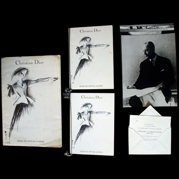 Hommage à Christian Dior 1947-1957, dossier de présentation, invitations et photographies (1987)
