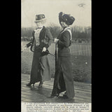 La mode nouvelle, la jupe culotte aux courses (1911)