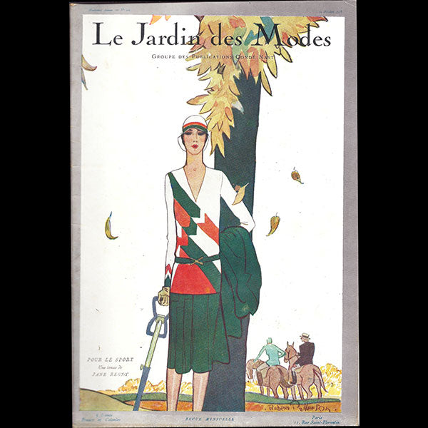 Le Jardin des Modes, n°111, 15 octobre 1928, couverture de Robert Patterson