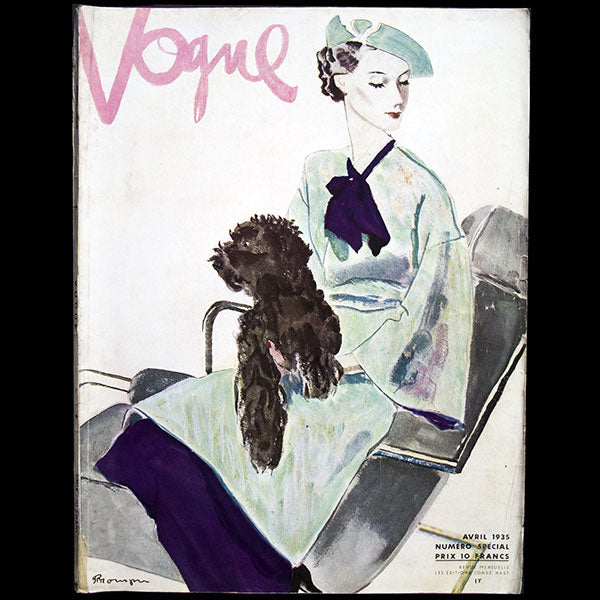 Vogue France (1er avril 1935), couverture de Pierre Mourgue