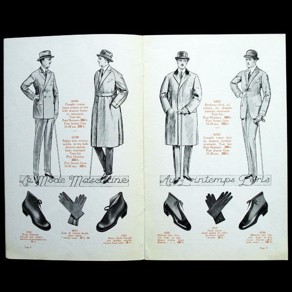 La mode masculine au Printemps, 1920