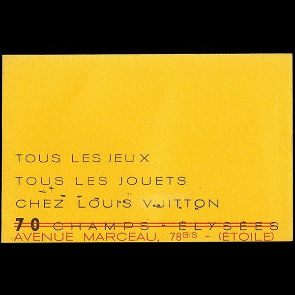 Louis Vuitton - Buvard Tous les jeux, tous les jouets (1954)