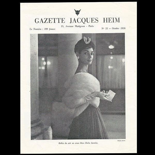 Heim - Gazette Jacques Heim, n°22 (1958, octobre), couverture d'Arsac