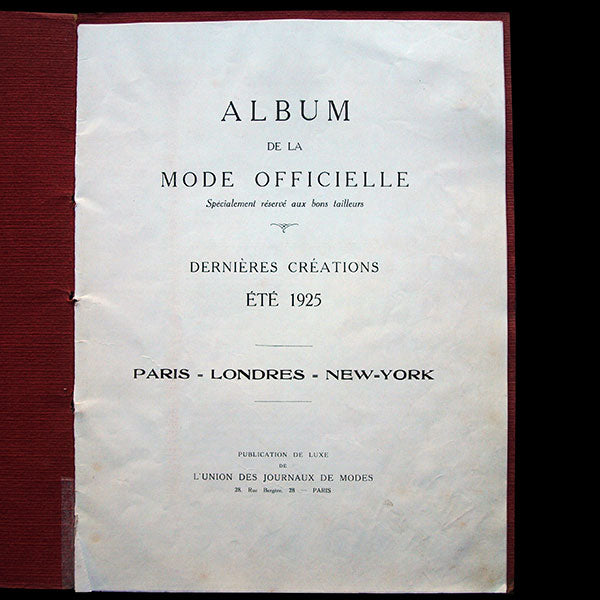 Album de la Mode Officielle, été 1925