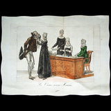 Le Bon Genre, gravure n°77, le vieux jeune homme (1815)