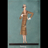 Jeanne Lanvin - Dessin de l'ensemble Footing (1925)