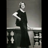 Mainbocher - Robe de crepe noir pour 1935