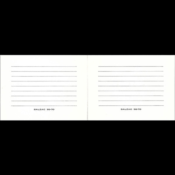 Balenciaga, carnet de défilé, circa 1960s