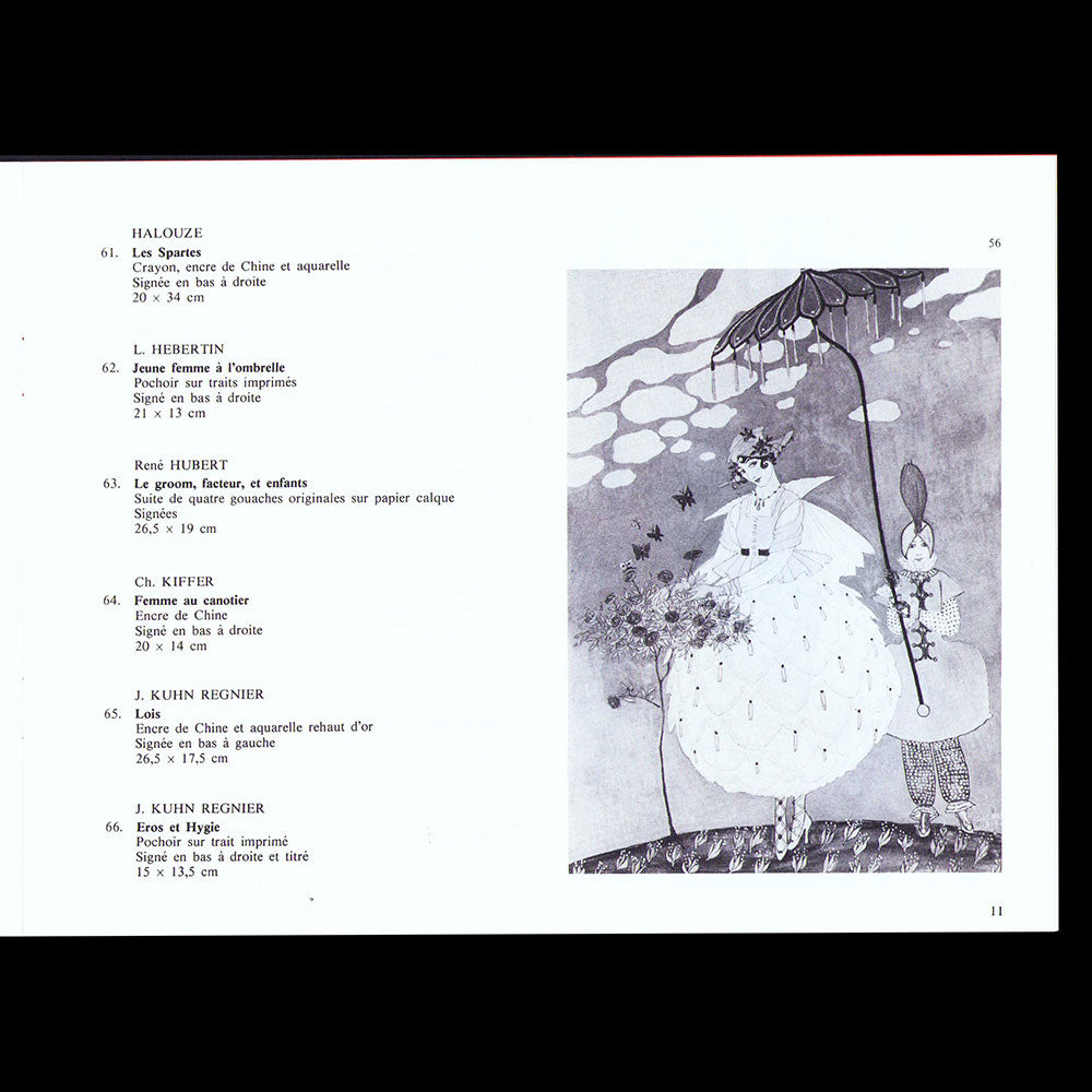 Boisgirard - Mode, Fantaisie, Music Hall, catalogue de vente de dessins (1986)