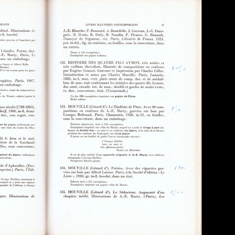 George Barbier - Catalogue de la bibliothèque de feu M. George Barbier (1932)