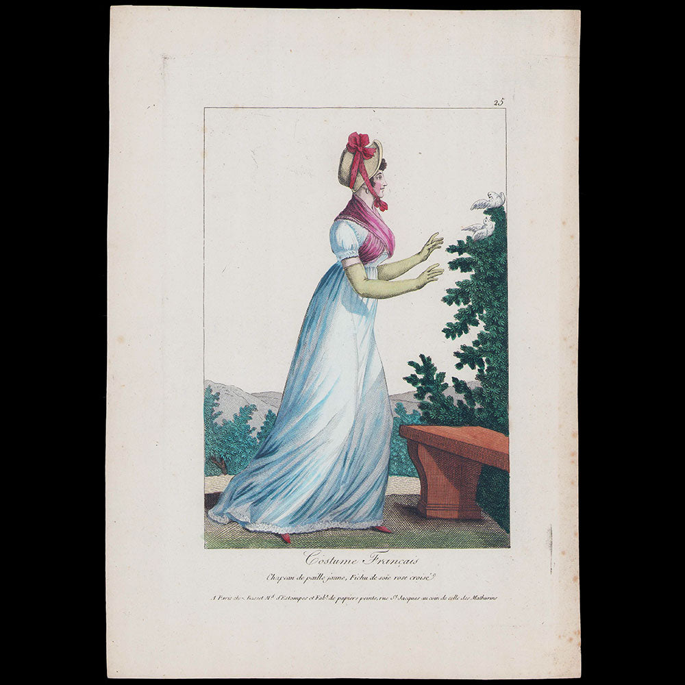 Basset - Costume Français, ensemble de 7 planches publiées par Basset (circa 1795)