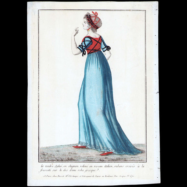 Basset - Robe grecque (circa 1795-1800)