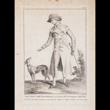 Basset - Jeune Homme habillé d'une Redingotte, 6ème cahier de la Collection d'habillements modernes et galants (1779)